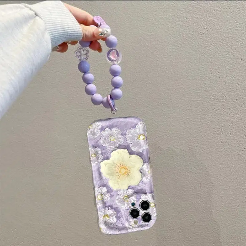 Floral Wave Beads Phone Case Cover