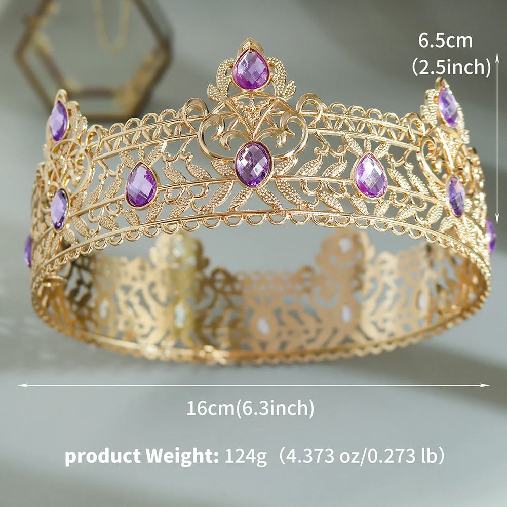 Wedding King Tiara Headpiece Rhinestone Royal Crown Hair Ornaments for Men Important Occasion Head Jewelry Accessories bridal hair accessories,hair accessories