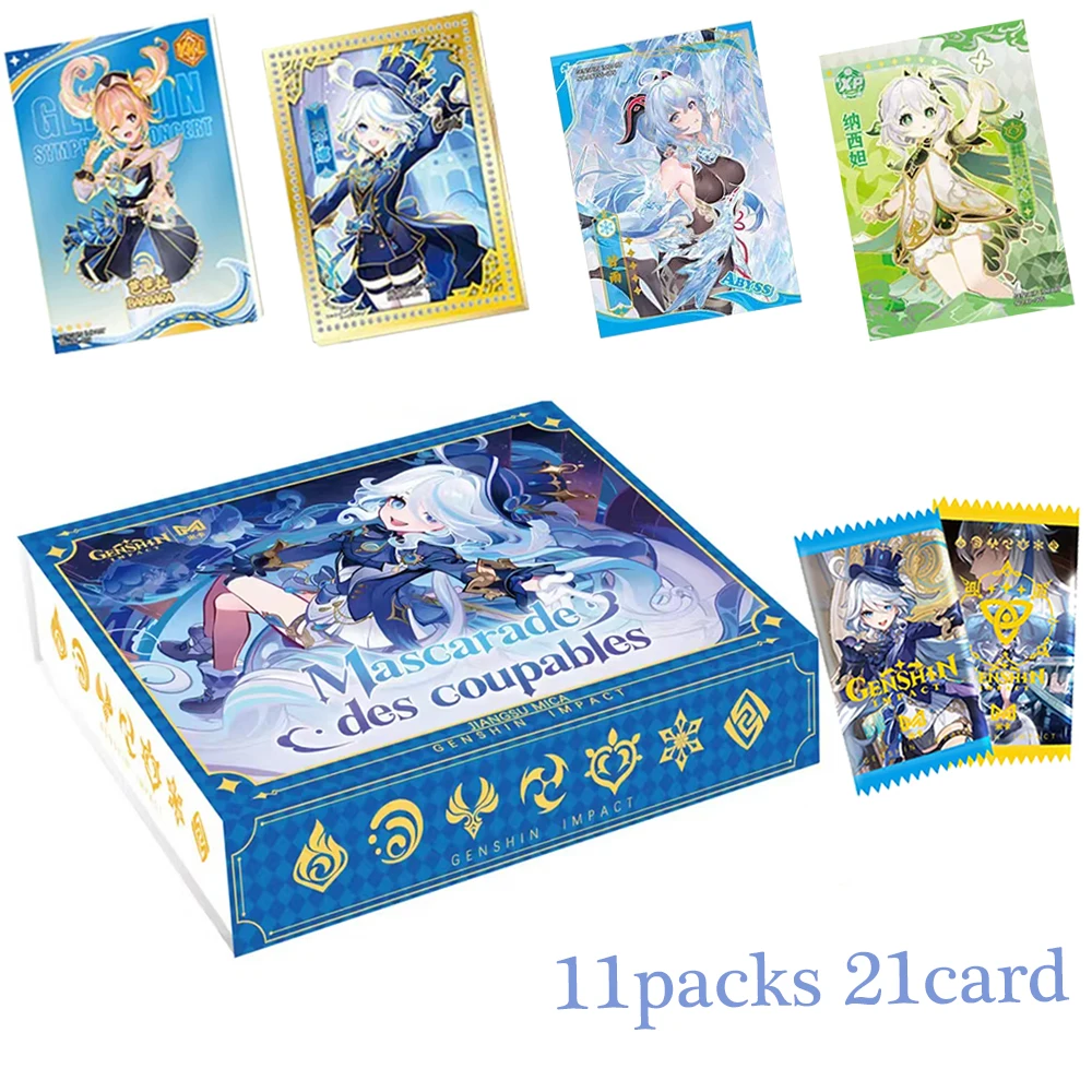 

New MICA Genshin Impact Cards Yae Miko Hutao Genshin Impact Aether Jean CBR SSP Colorful Retro Collection Card Children Toys