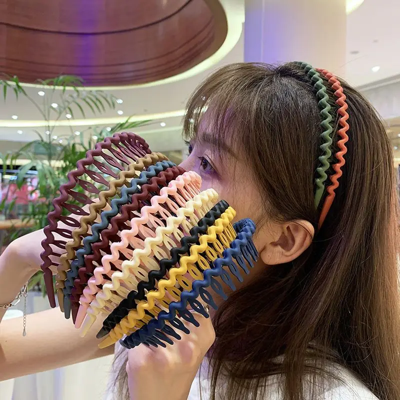 Non-slip Hair Bands, Simple Bezel Headband Hair Bang Holder 1