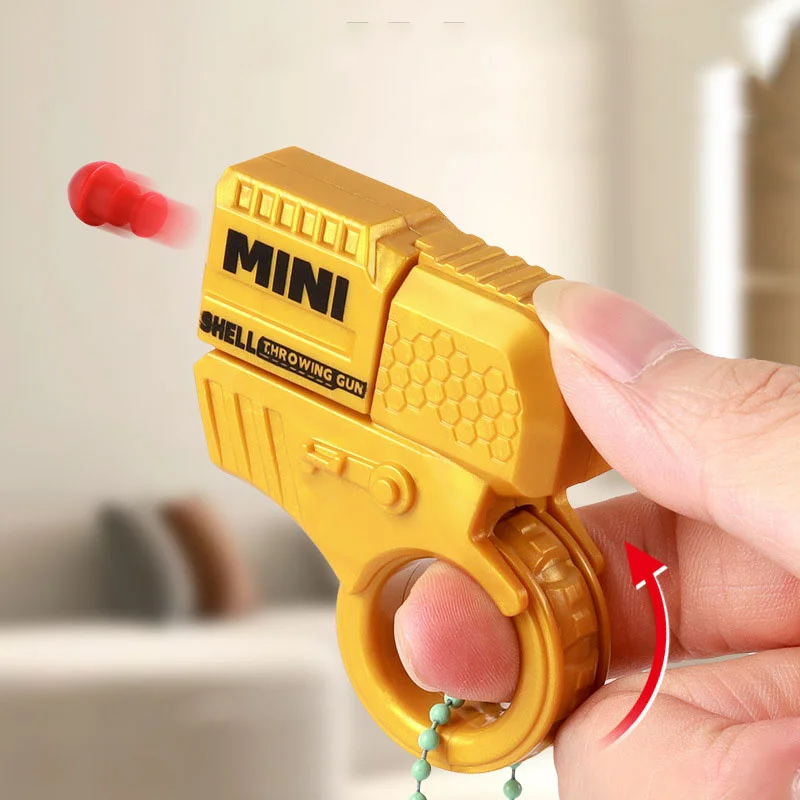 Gravity Straight Jump Soft Bomb Gun Fidget Toys 3D Printed Gun Non-Firing Cub Children Decompression Stress Reliever-2pcs