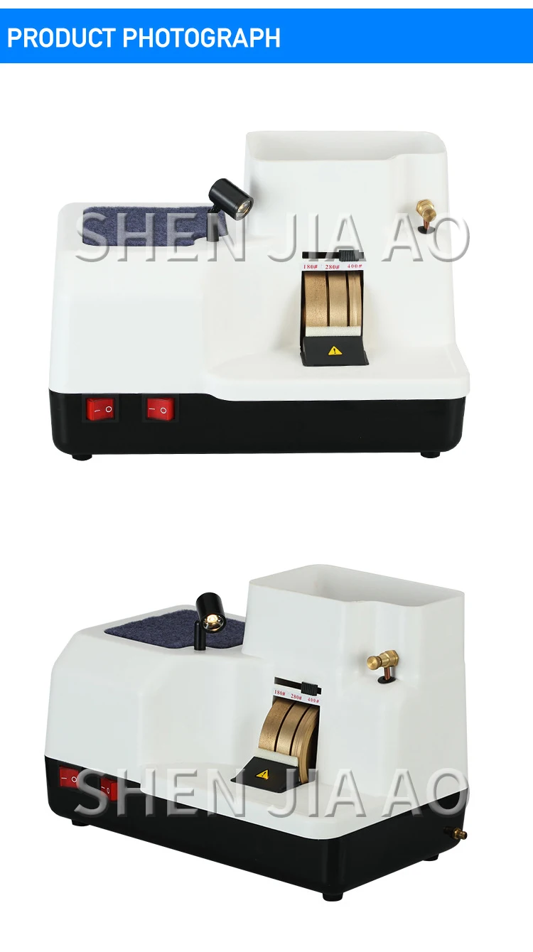 Optical Manual Lens Edger Hand Cutting Grinder Machine With 3 Wheels WB-3306B 18