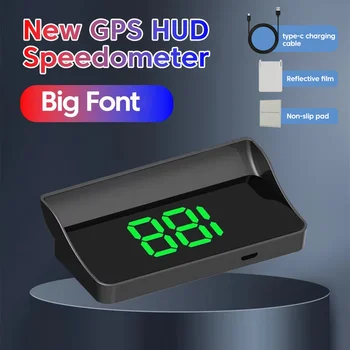 Display GPS HUD per auto - Display Head-Up con caratteri LED grandi per camion, SUV, moto - Accessori universali