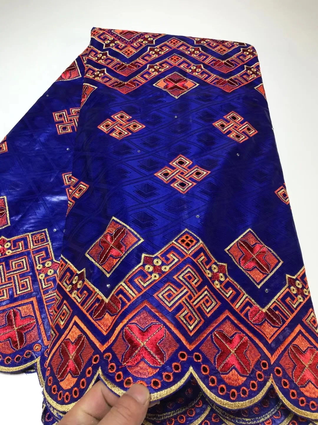 Fashion Basin Riche Fabrics Cotton Embroidery Dry Lace African Bazin