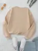 Casual Women Sweatshirts Teddy Bear Printing Hoodies Comfortable Fleece Soft Pullover Fashion Crewneck Loose Female Tops Clothes 6