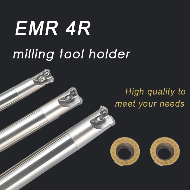 1Pcs EMR 4R Milling Tool Holder RPMT08T2 Insert Lathe Tool Face Milling Cutter Carbide CNC Lathe RPMT08T2 Blade