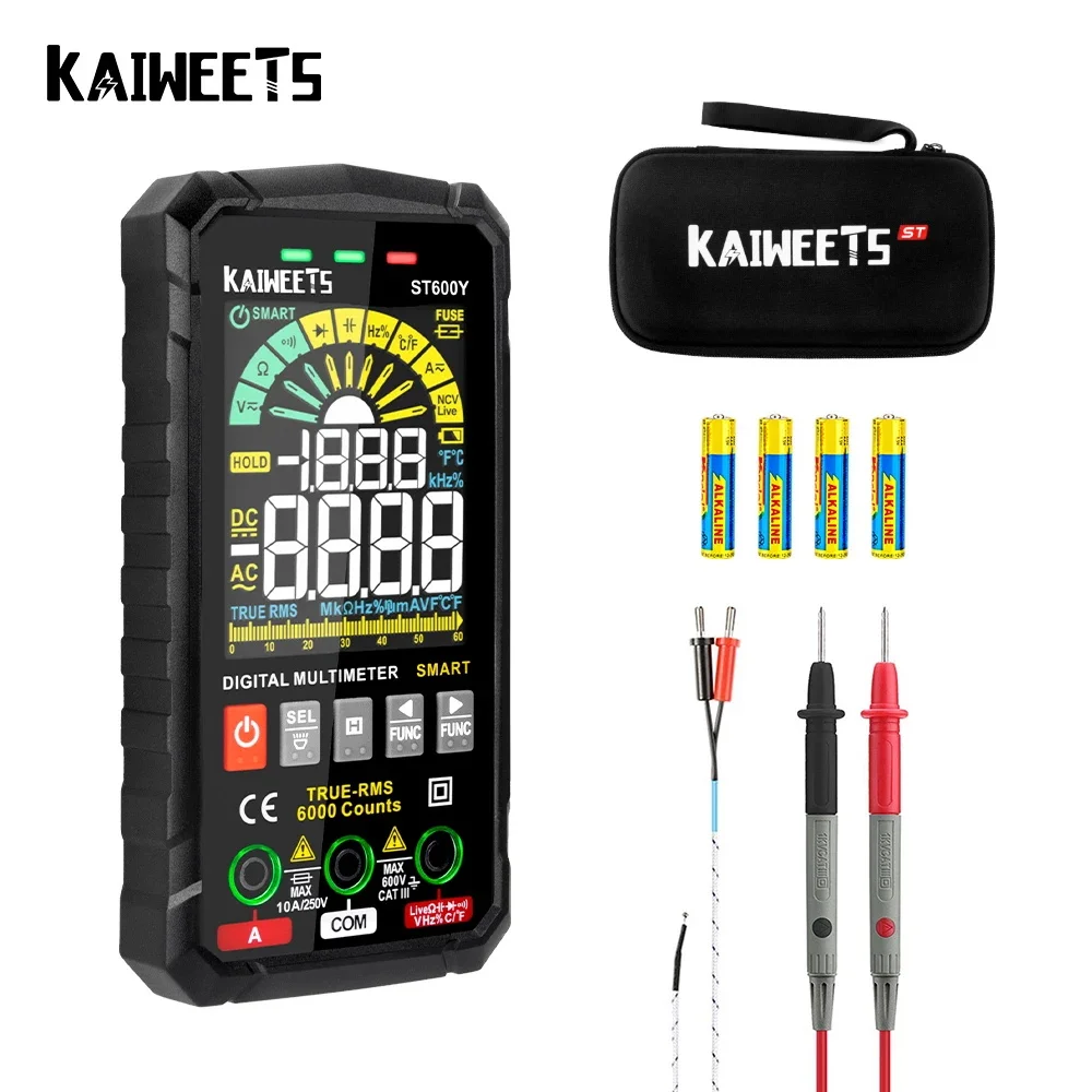 TRUE RMS Digital Multimeter Smart Auto Range test NCV Intelligent