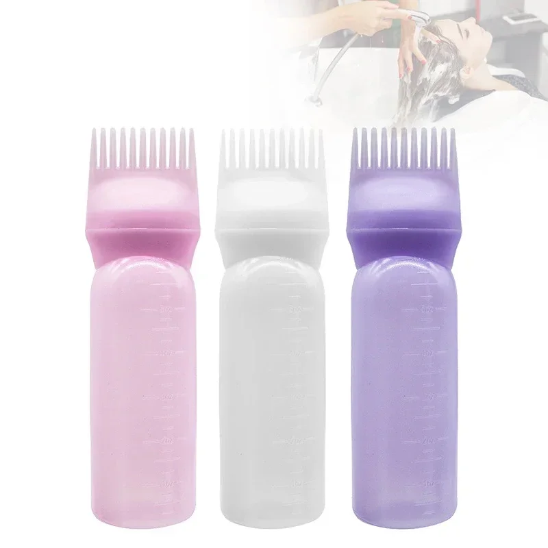 3 Colors Hair Dye Applicator Brush Bottles Dyeing Shampoo Bottle Oil Comb Hair Dye Bottle Applicator Salon Styling Tool hair oil applicator bottle hair dye applicator bottle hair dyeing bottle hair dye bottle