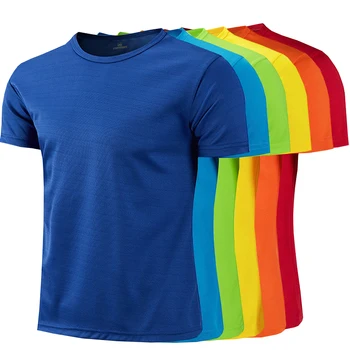 1 pz T-shirt da uomo Camicia da corsa Ragazzi Camicie da calcio Maglia da uomo Abbigliamento sportivo Uomo Jogging Compressione ad asciugatura rapida Fitness Top vestire