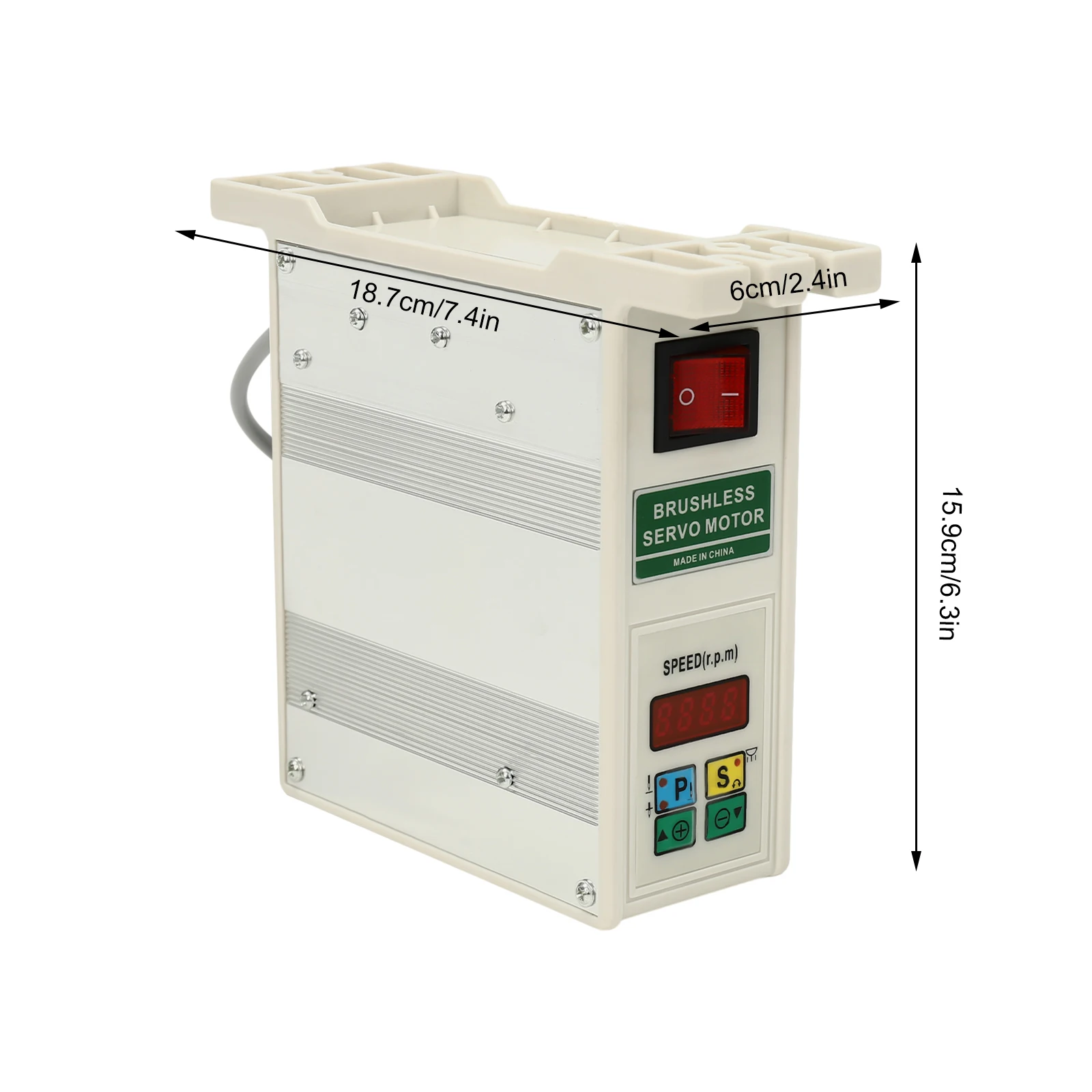 600W Bürstenloser Nähmaschinen-Servomotor mit Steuerung 100 Stiche/Min 500-4500 U/min für Industrienähmaschinen – Detail 2
