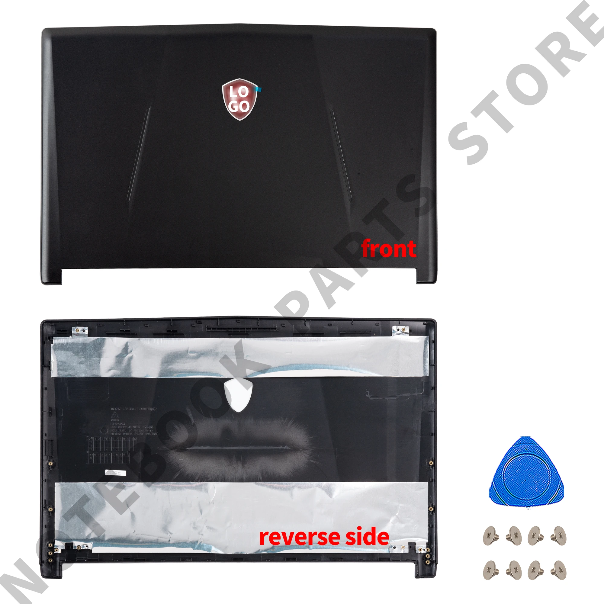 MS-16P7 노트북 LCD 후면 커버, 전면 베젤, 경첩, 힌지 커버, MSI GL63 8SC 8SD 8RB 8RC 8RCS 8RD 9SC 용 새 하우징, 15.6 인치