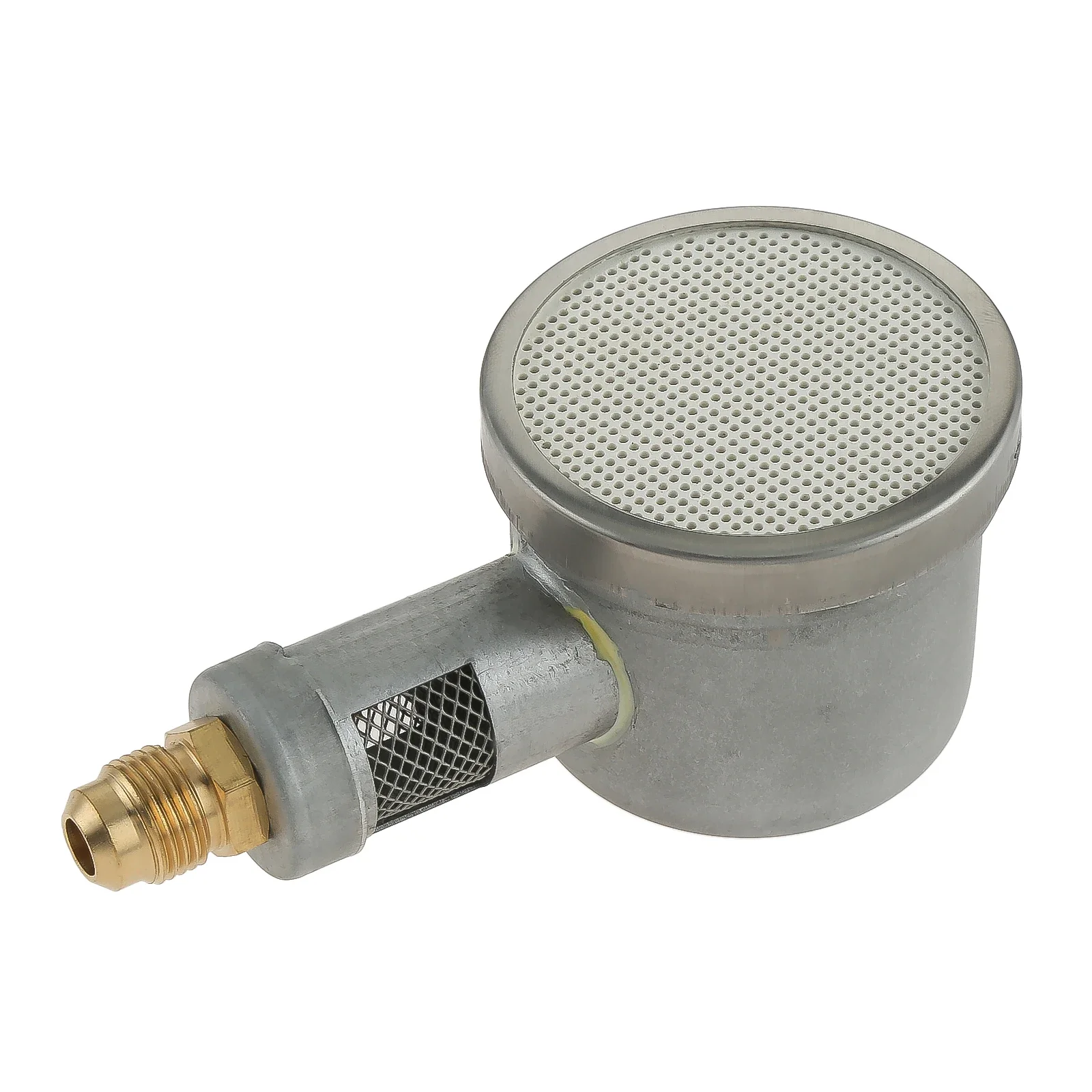 Ceramic Plate Round Small Burner with 3/8 Connector fit for Gas Heater Boiler Deck Heater Replacement Mini Infrared Burner Part gas burner nozzle kit propane connector adapter