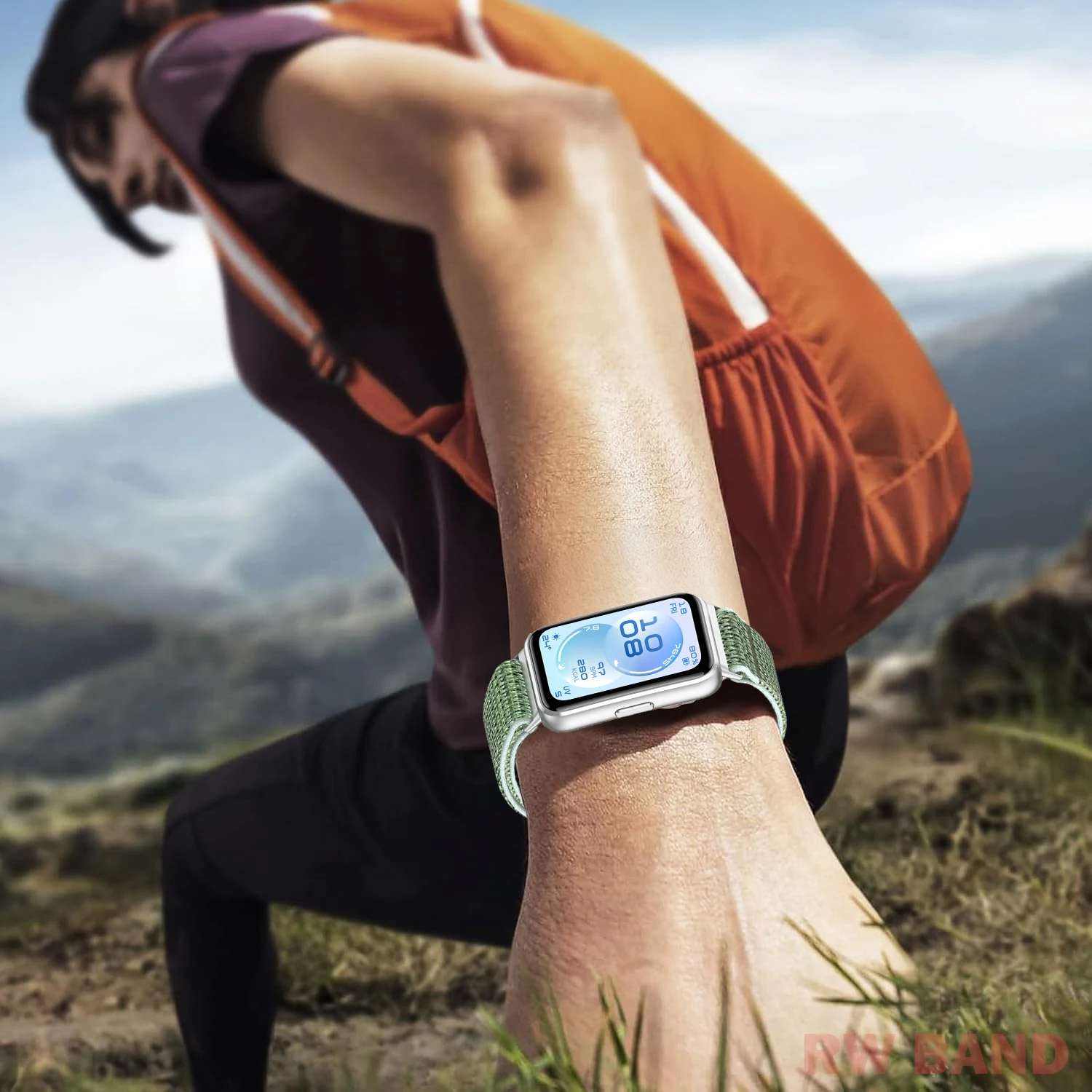 Breathable Velcro Strap Nylon+Metal Sport Bracelet Accessory