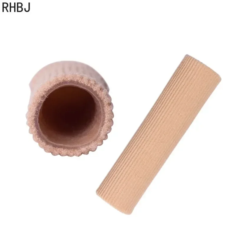 RHBJ 2piece=1pair Professional New Fabric Gel Tube Bandage Finger Toe Protector Foot Feet Pain Relief Foot Care