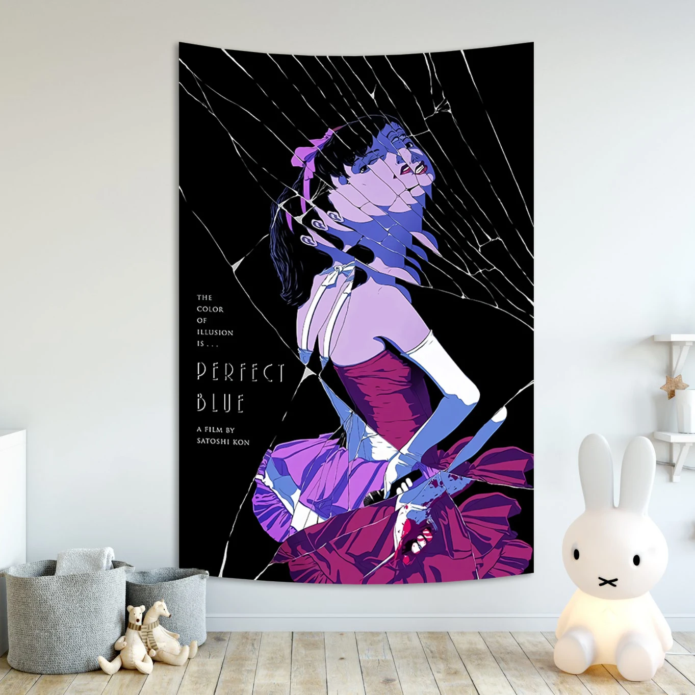 

Anime Perfect Blue Posters Tapestry Kawaii Japanese Manga Aesthetic Art Wall Painting Bar Cafe Decor