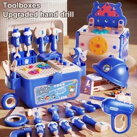 Children's Pretend Play Tool Set Toys Home Toolbox Simulation Electric Drill Screw Removal Multi-Function Assembly Toy for Kids 2