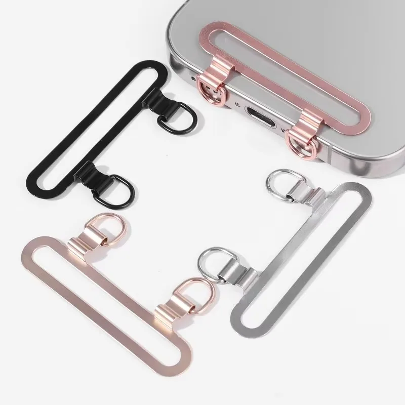 Ultra-Thin Stainless Steel Phone Tether Tab and Lanyard Clip