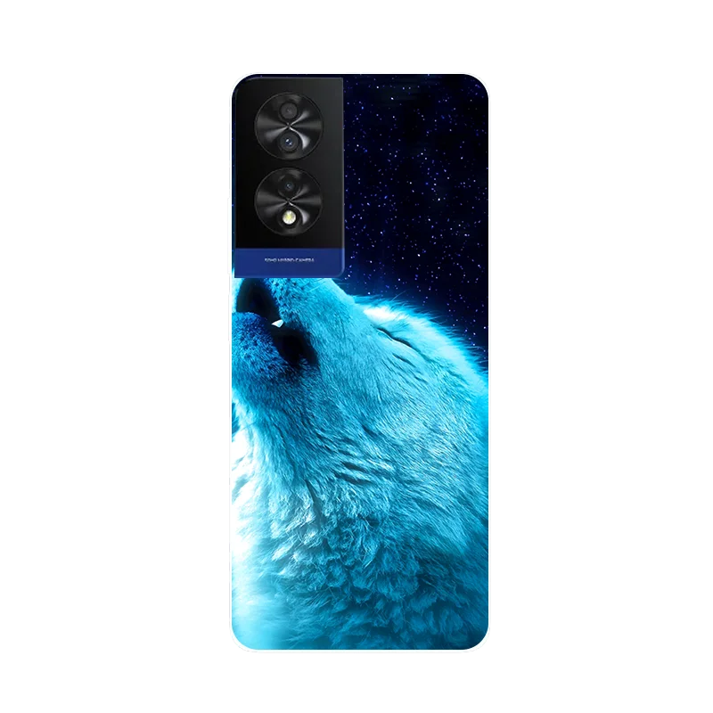 Cartoon Design Soft TPU Silicone Bumper Case, 6.78