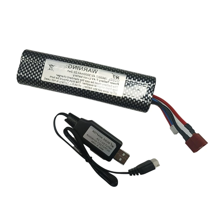 

YYDS Remote Control Car Accessories Rechargeable Battery & Charging Cable 7.4V3000mAh Battery Pack for HBR1001/02/03