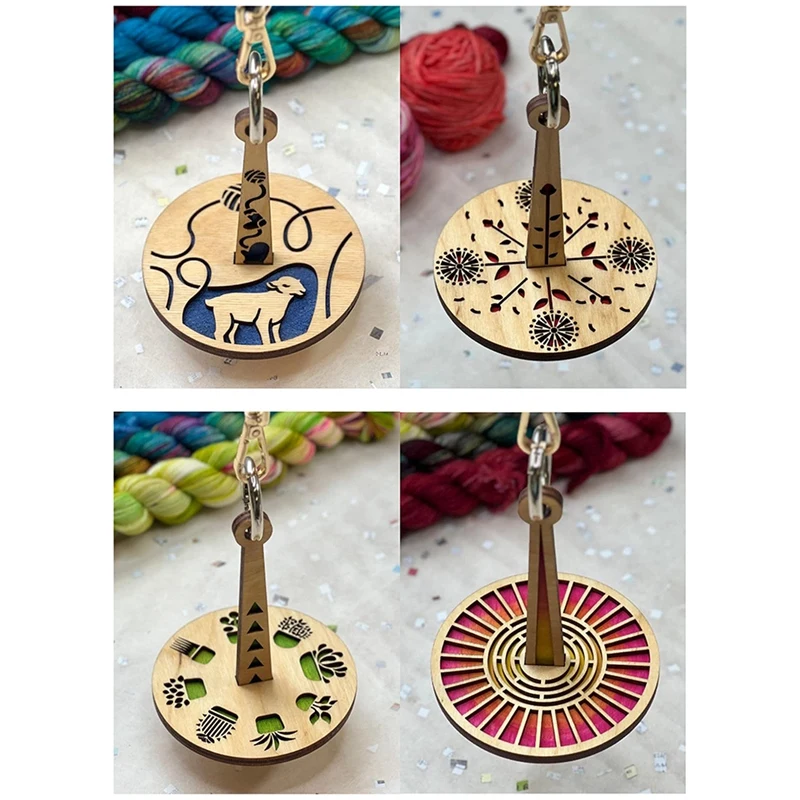 

1 шт. портативный держатель для пряжи на запястье, деревянный держатель для пряжи на запястье, предотвращает запутывание и смещение пряжи для вязания крючком