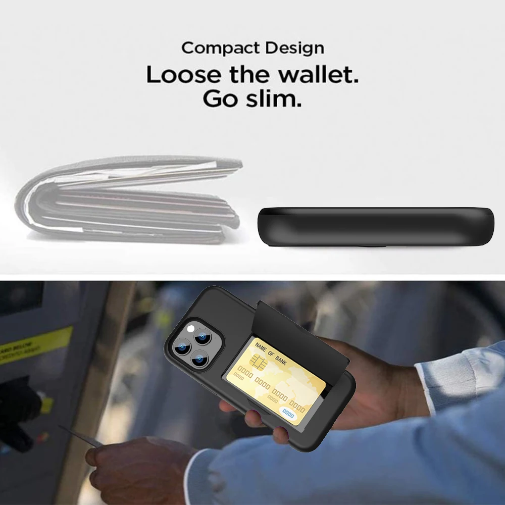 Phone Case For iPhone 14 Pro Max Cover iPhone 14 Pro Case Wallet 3-Card Slot Credit Card Holder Coque For iPhone 14 Max 14 Pro iphone 13 mini case