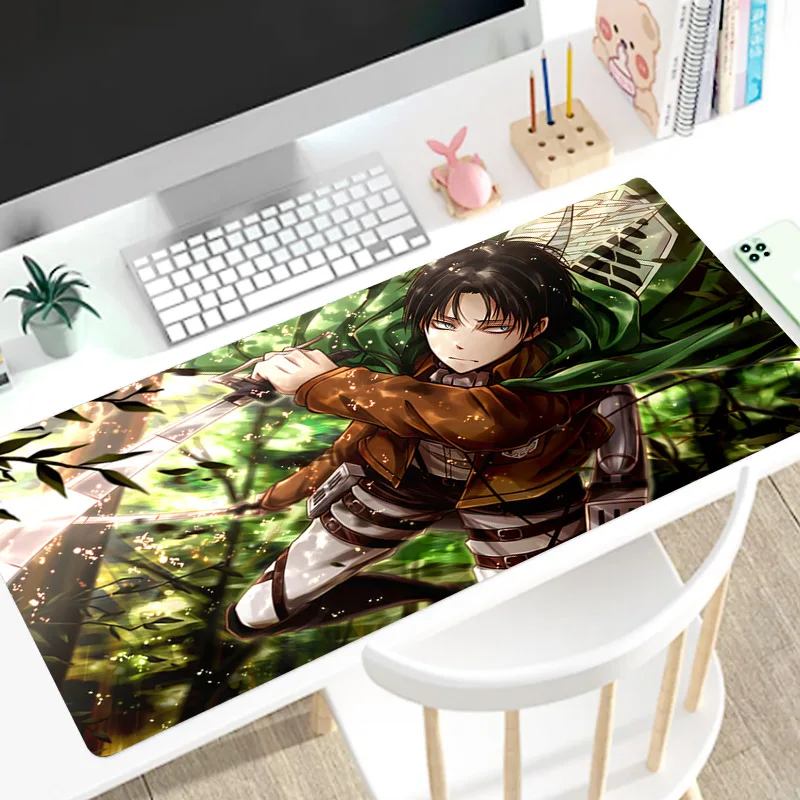 

Attack on Titan Anime Kawaii Mouse Pad XL Laptop Rubber Durable Desk Mat Waterproof Anti-skid Mousepad Game Accessories Playmat