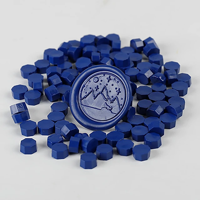 100 Count Metallic Cobalt Blue Sealing Wax Beads