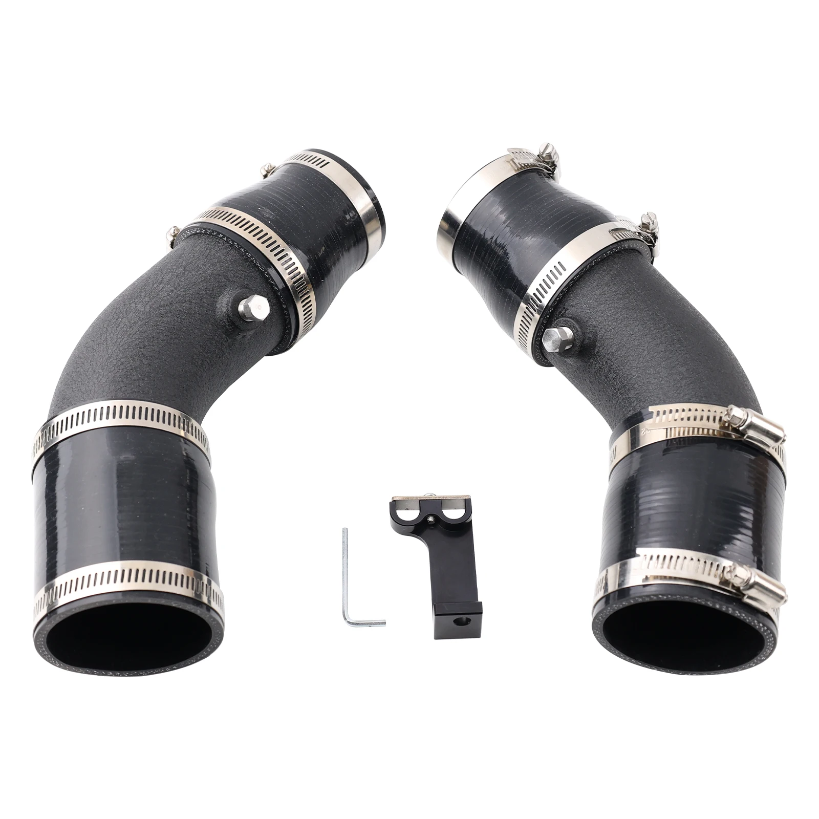 BMW M5 M6 F10 F06 F12 F13 S63 V8 4.4L 2013-2018 성능 향상을 위한 알루미늄 터보 차지 인테이크 쿨링 파이프 호스 키트