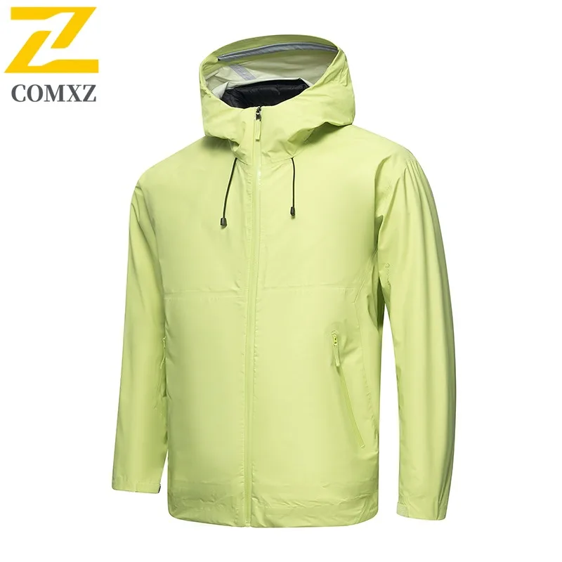 Men's 3-in-1 Windbreaker Jacket Winter Waterproof Windproof Detachable Down Inner Thermal Outdoor Hiking Camping Versatile Coat