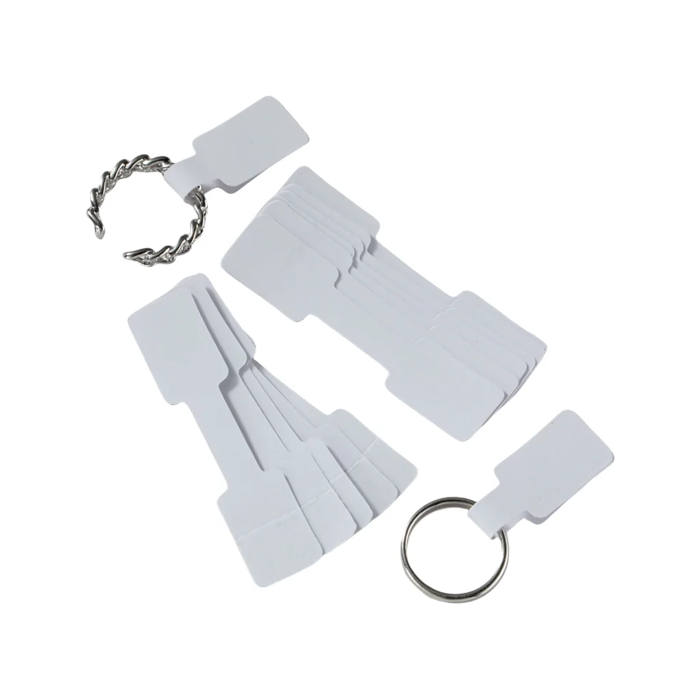 500/pc tragbarer Schmuck Preis schild selbst klebende Lang hantel Aufkleber DIY Halskette Ring Display Identifikation Aussteller Verpackung – Detail 9