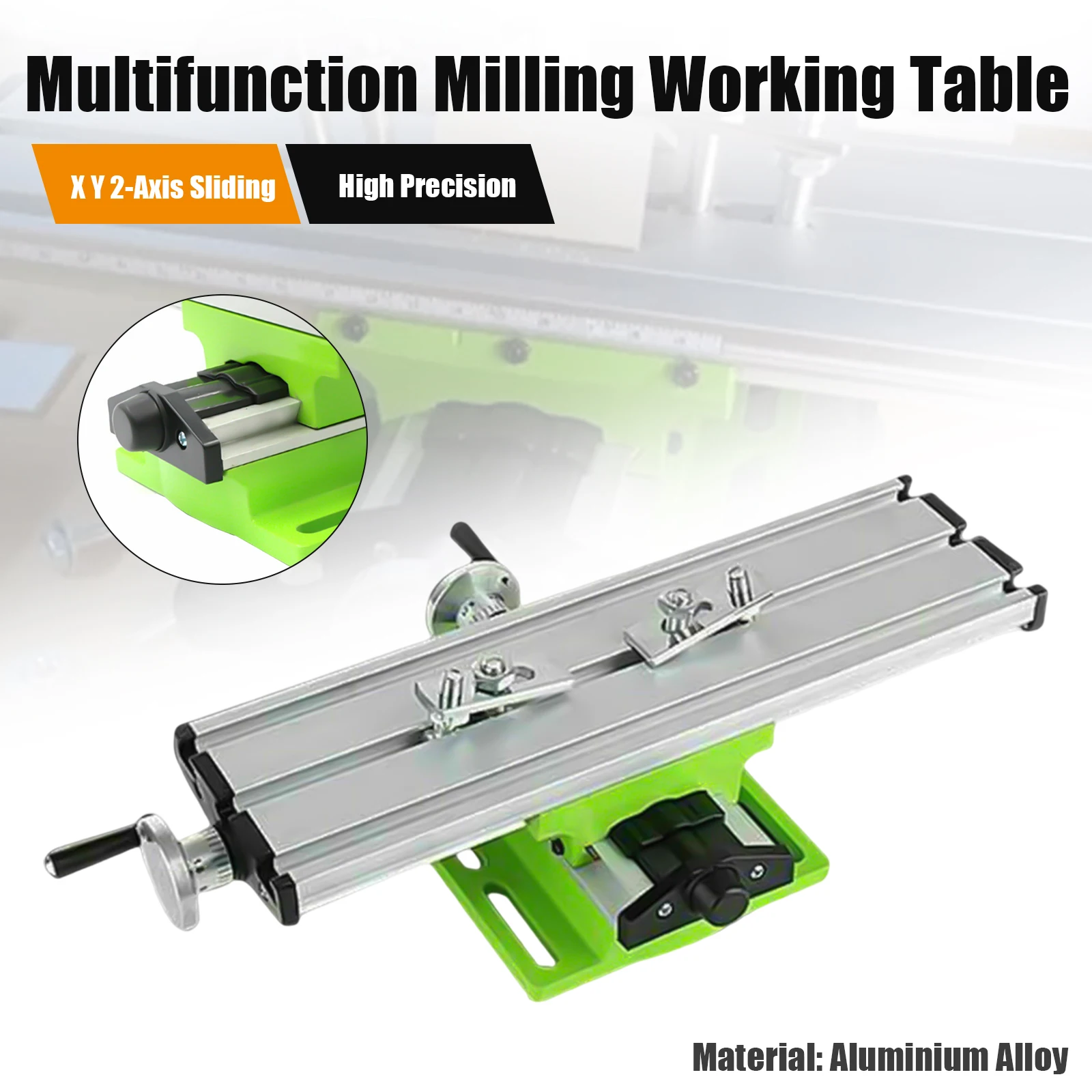 

Aluminium Alloy Precision Milling Machine Worktable Mini Drill Vise Fixture Working Table Cross Slide Table Adjustable X-Y Axis
