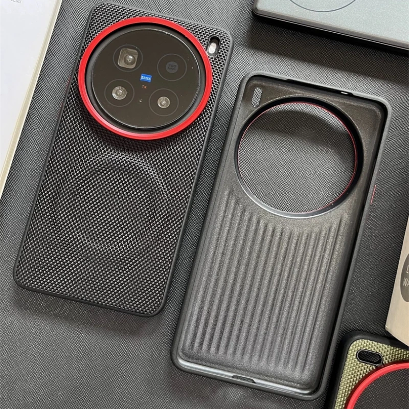 Premium Woven Fabric Shockproof Case with Alloy Lens Protection