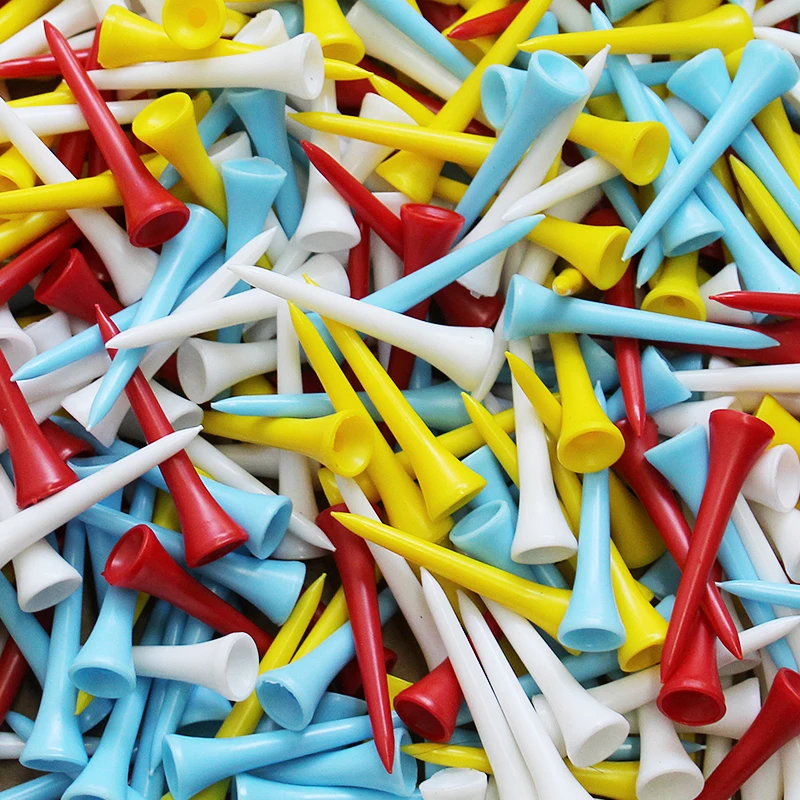 Description Picture 5 of itemGolf Tees 100Pc/Bag Plastic Tee Cup Type Hold Golf Balls Putting On Green/Grassland Colorful Durable Training Aids Golf Supplies