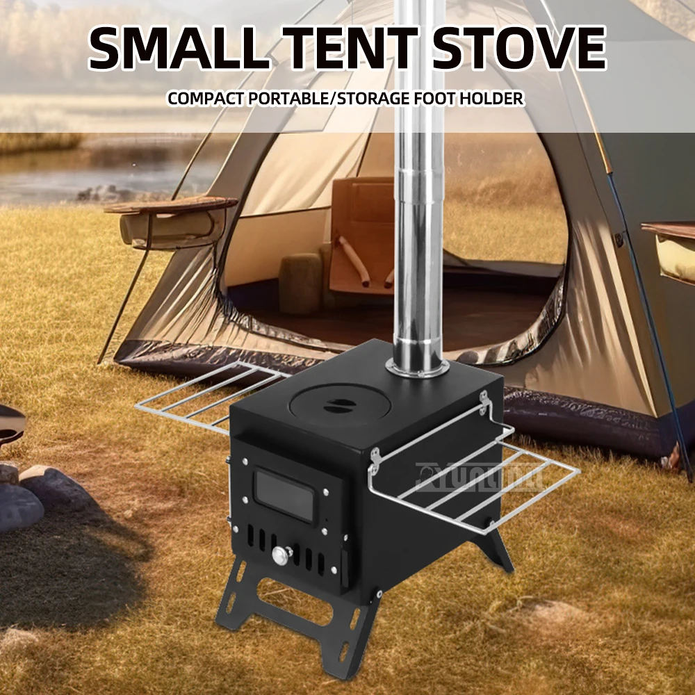 Outdoor Multi-functional Camping Stoves Portable Firewood Stove Small Courtyard Barbecue Stove 2