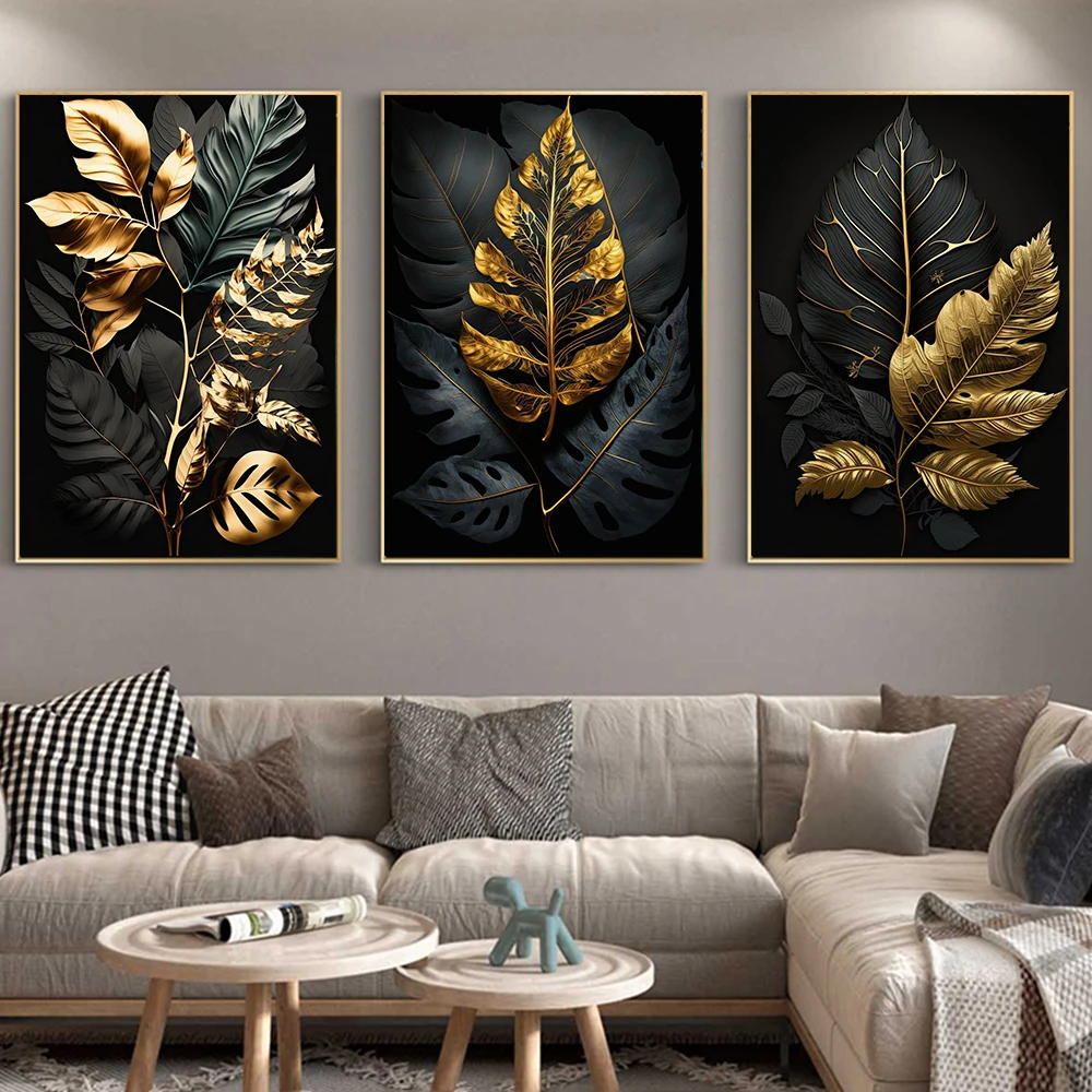 Black and Gold Leaf Plant 4
