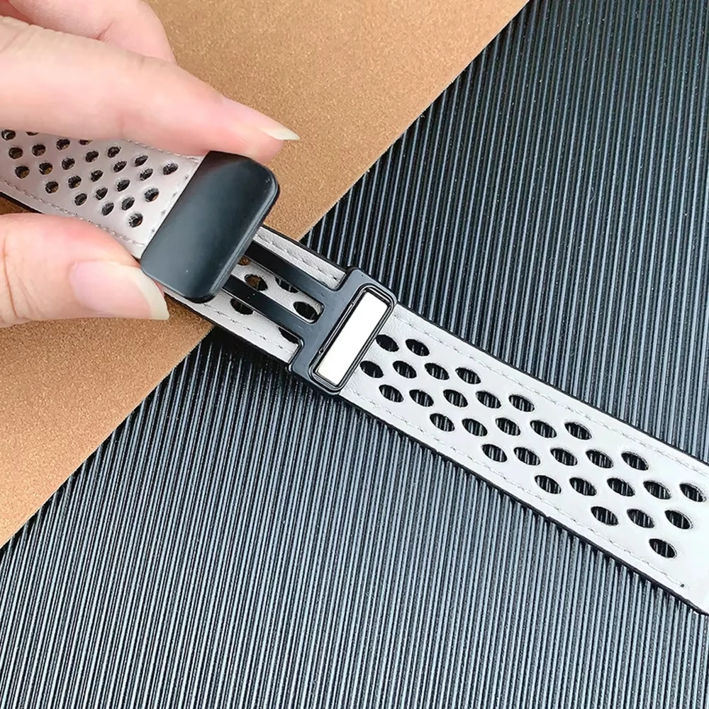 Magnetic Leather Strap - Breathable Sport Band Bracelet