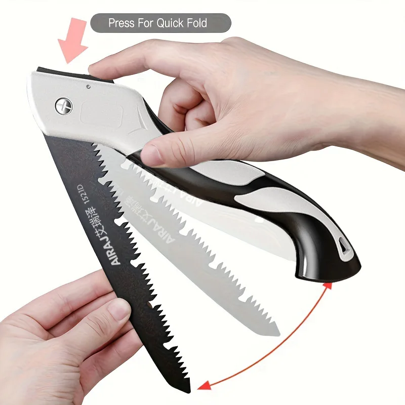 AIRAJ Folding Saw Woodworking Folding hacksaw Multifunction Cutting Wood Sharp Camping Garden Prunch Saw Tree Chopper Knife Hand multi purpose saw,folding saw,hand saw,handheld saw