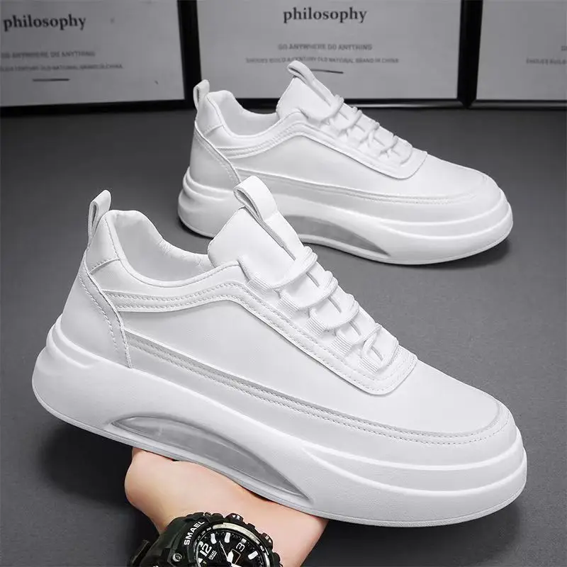 2025 New Men's Vulcanize Shoes: Stylish Thick Bottom Athletic Sneakers for Fall; Updated Male Footwear 2025 2