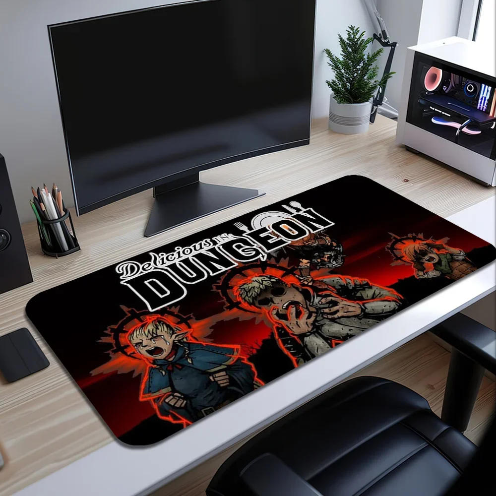 Delicious in Dungeon For PC Large MousePads Desk Gaming Mouse Pad Stitched Edges Non-Slip Rubber Base Extended 2