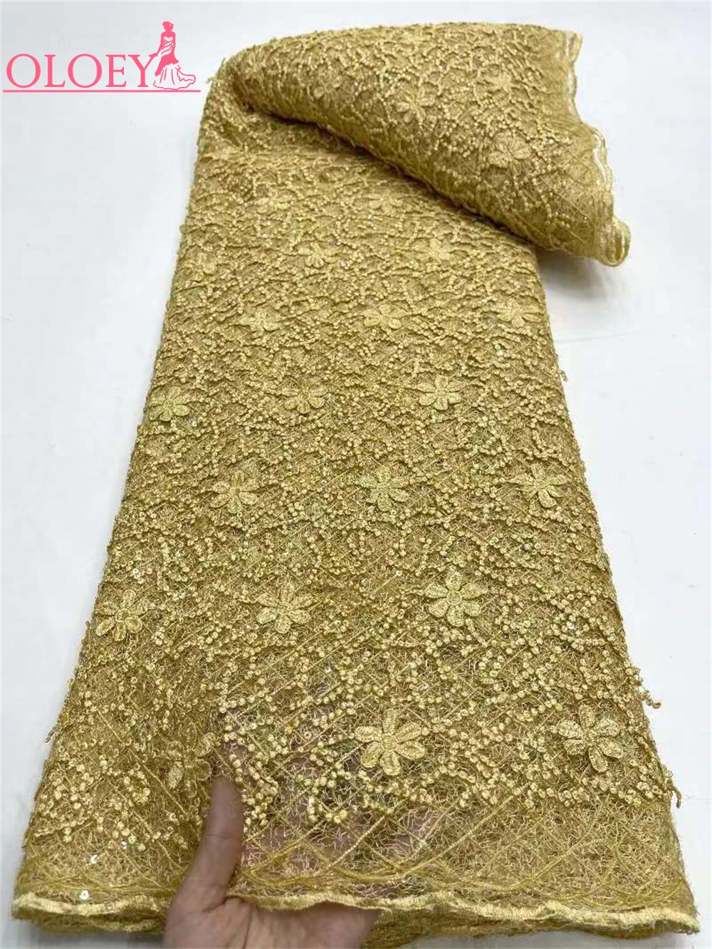 

Высококачественная модная французская сетчатая ткань с вышивкой, африканская нигерийская кружевная ткань для свадебного платья