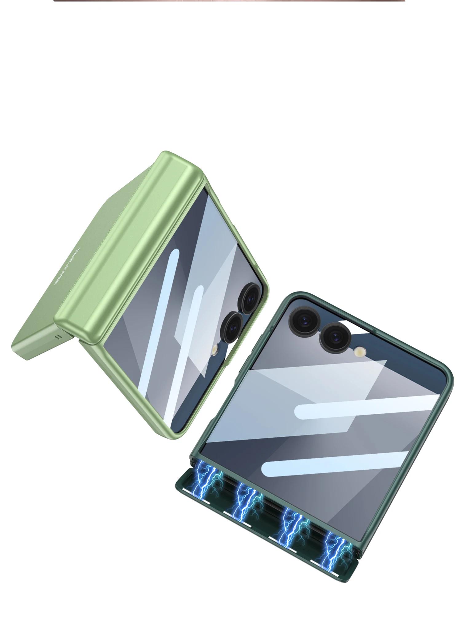 Magnetic Hinge All-included Case for Samsung Galaxy Z Flip 7 6 Outer Screen Prot