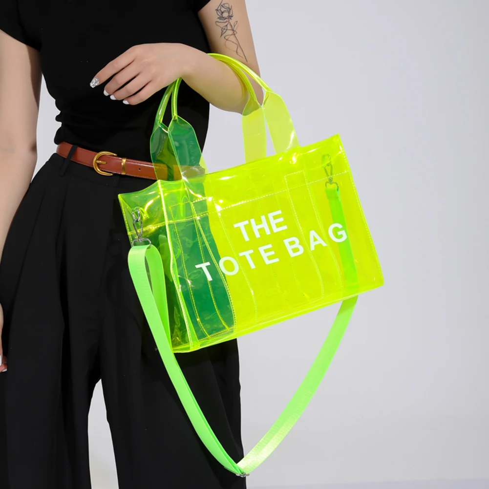 Women's Shoulder Bag Transparent Tote Bag 