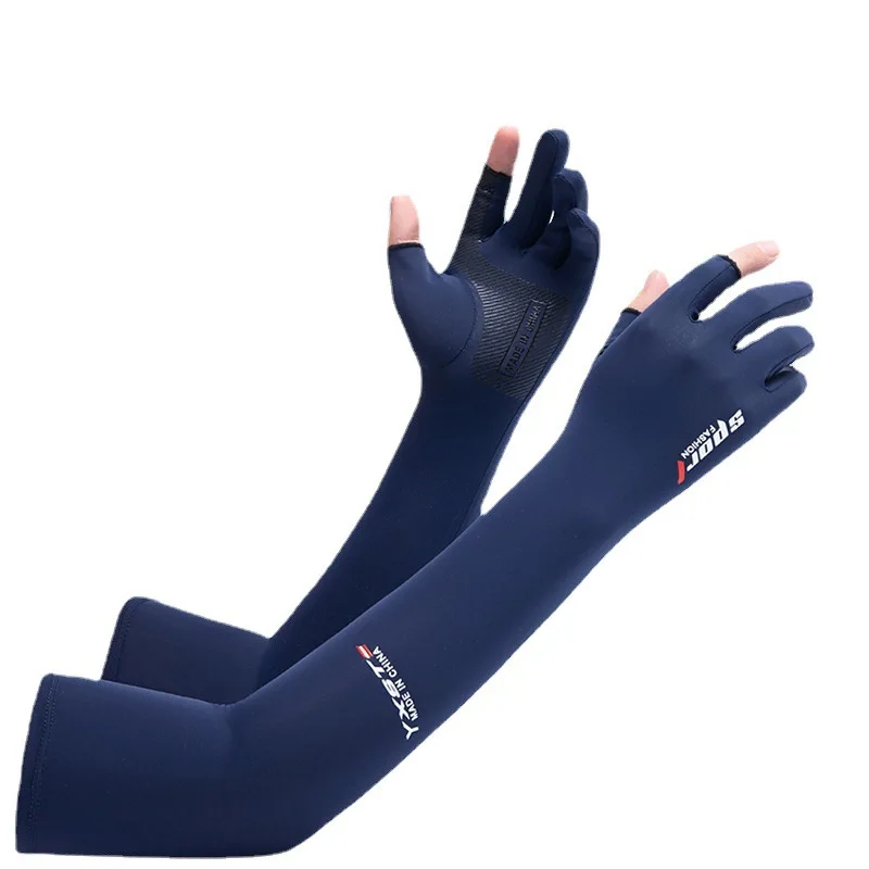 Biker / Sports Full Arm Fingerless Sleeves Gloves for UV, Dust