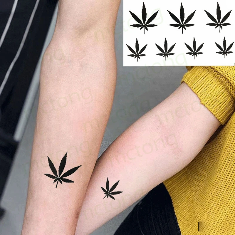 weed leaf tattoo idea for leg #tattooartist #tattoo #tattooideas  #smalltattoos #tattoodesign - YouTube