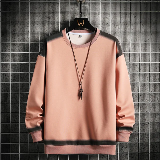  2023 Spring Mens Hoodies Casual Printed Sweatshirt Men Pullovers Fashion Long Sleeve Solid Color Hoodies Men Harajuku Streetwear 