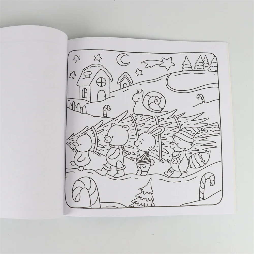 Christmsa Coloring Book CUTE&COZY  Coloring Book For Adults And Teens Featuring Adorable Creepy Creatures for Halloween Gifts 3