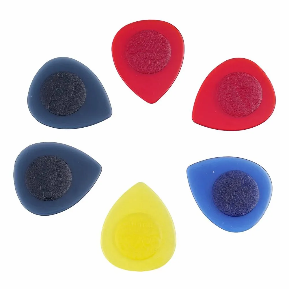 6Pcs Alice Stubby Guitar Picks Acoustic Electric Bass Plectrum Mediator 1/2/3mm Thickness Fast Picking Guitar Accessories guitar picks