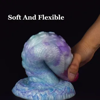 Thick Multi Color Monster Thick Dildo Silicone Anal Plug with Suction Cup Sex Toys for Women Men Knot Penis Female Masturbator 2