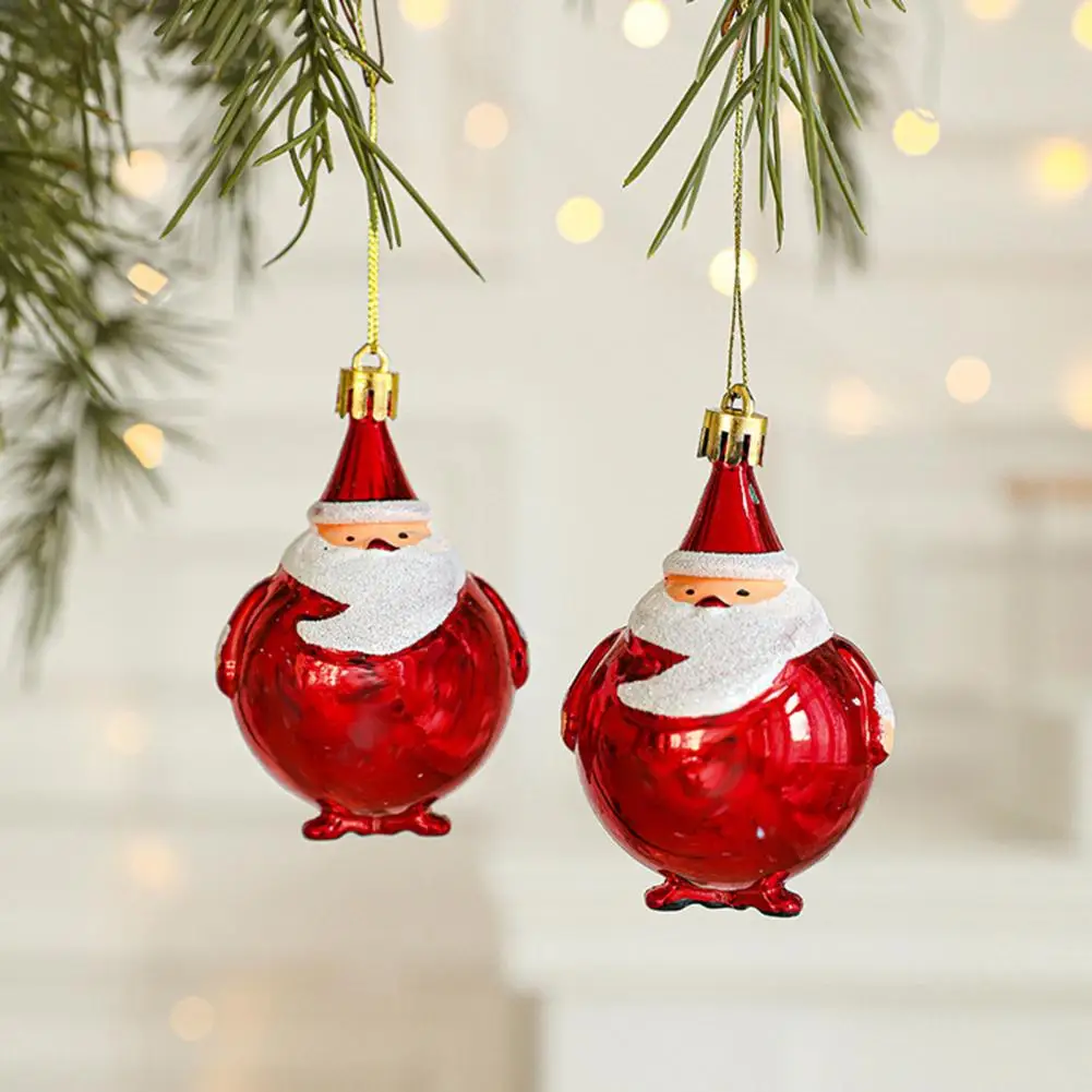 Adornos De Seta Para árbol De Navidad – 3 Unidades, Cristal Con Purpurina, Clips Incluidos, 8 Cm De Altura