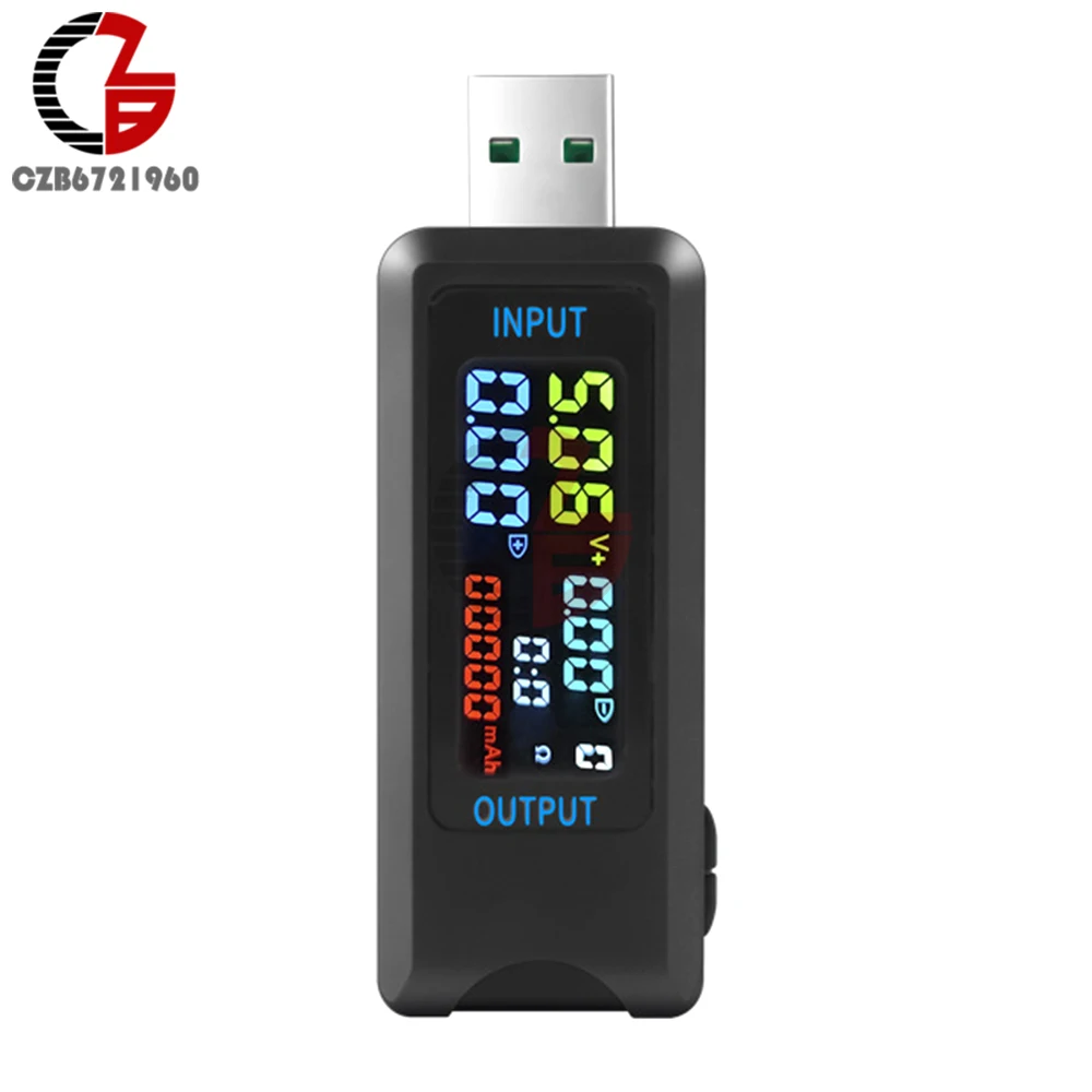 USB 테스터 디지털 전압계 전류계 감지기, 전원 계량기 모니터 충전기 표시기, 전압 전류 용량 테스터, DC4.5  36V